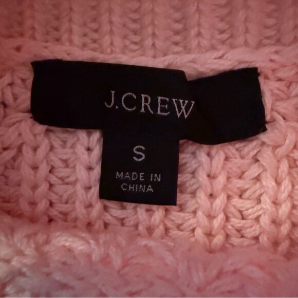 J. Crew Light Pink Roll Neck Cotton Sweater - Picture 5 of 9